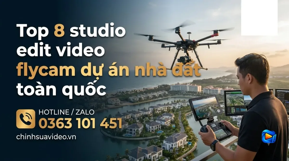 Top 8 studio edit video flycam dự án nhà đất toàn quốc